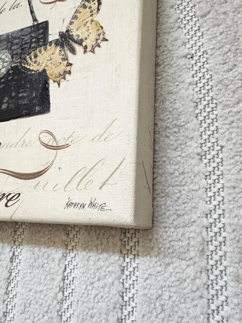 Couture Journal Canvas Art - Black and Cream